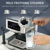 appHome Kitchen Coffee Latte Cappuccino Espresso Machine with Milk Frother Wand