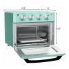 appModern Space Saving Countertop Kitchen Convection Toaster Oven Air Fryer - Teal