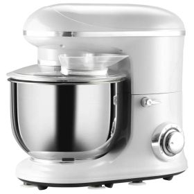 appSilver Stainless Steel Tilt 600W Electric Mixer 6QT