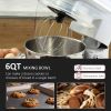 appSilver Stainless Steel Tilt 600W Electric Mixer 6QT