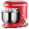 appRed Stainless Steel Tilt 600W Electric Kitchen Food Dough Mixer w/ 6 Quart Bowl
