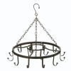 raModern Industrial Circular Hanging Pot Rack