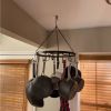 raModern Industrial Circular Hanging Pot Rack