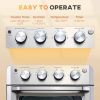 appSilver Stainless Steel Convection Toaster Oven Kitchen Air Fryer