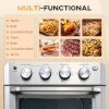 appSilver Stainless Steel Convection Toaster Oven Kitchen Air Fryer