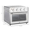 appSilver Stainless Steel Convection Toaster Oven Kitchen Air Fryer