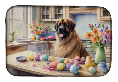 Decorating Easter Leonberger Dish Drying Mat Absorbent Dish Drying Mat Pad for Kitchen Counter Dish Drainer Mat for Countertop, 14 x 21", Multico